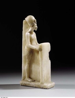 Standfigur des Echnaton mit Stele (Stelophor)