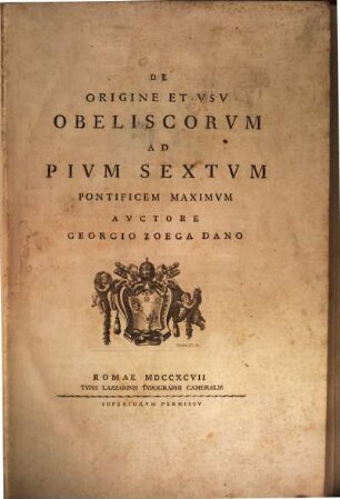 De origine et usu Obeliscorum