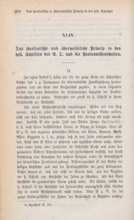 584-593 Das theokratische und übernatürliche Princip in den heiligen Schriften des A.T. und die Profanwissenschaften : II.