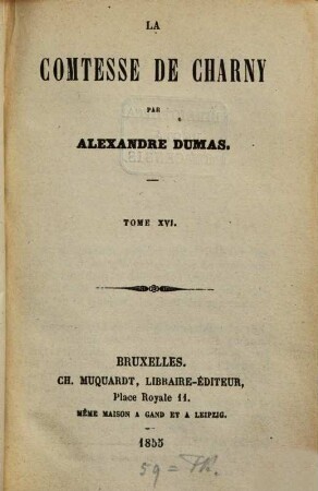 La Comtesse de Charny, 16