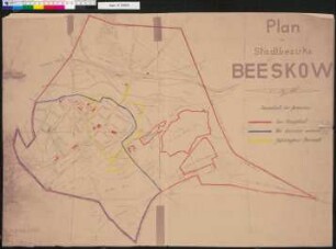 Plan des Stadtbezirks Beeskow