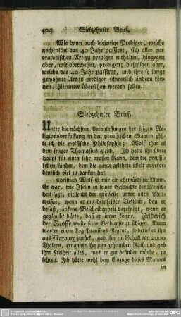 Siebzehnter Brief