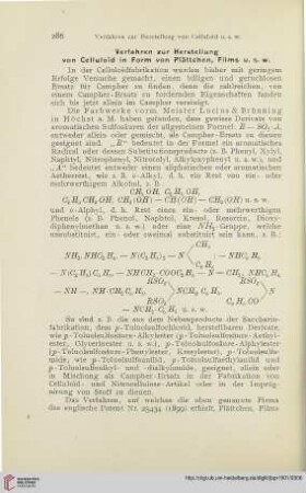 15: Verfahren zur Herstellung von Celluloїd in Form von Plättchen, Films u. s. w.