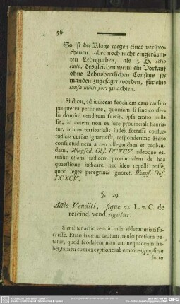 §. 29. Actio Venditi, sique ex L. 2. C. de rescind. vend. agatur