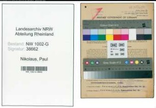 Entnazifizierung Paul Nikolaus, geb. 20.03.1905 (Kriminalbeamter)