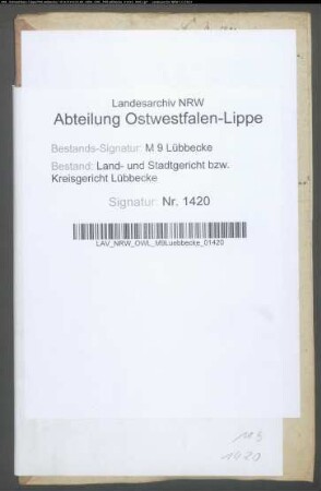 Erblasser: Vogeler, Friedrich August: