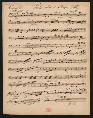 Violoncello et Basso tutti
