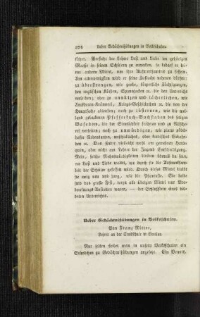 Ueber Gedächtnißübungen in Volksschulen