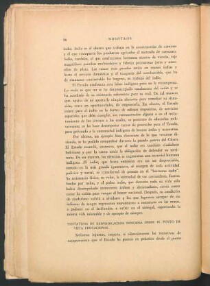 Tentativas de reivindicación indígena desde el punto de vista educacional