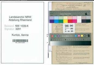 Entnazifizierung Aenne Kuntze , geb. 12.11.1908 (Lehrerin)