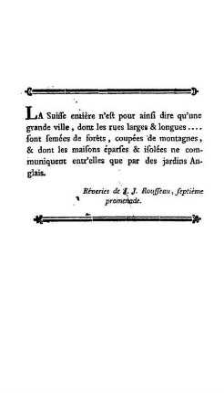 La Suisse entière n'est pour ainsi dire qu'une grande ville ...