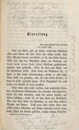 Die religiöse Scheidewand oder faßliche Darstellung der Glaubens-Grundsätze zwischen der katholischen Kirche und der lutherisch-protestantischen Confession