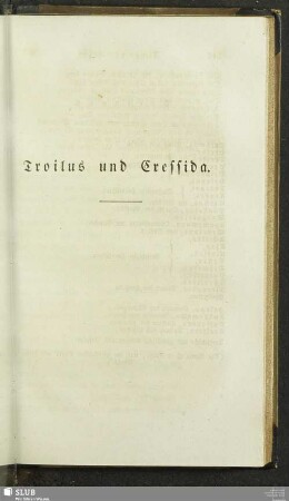 Troilus und Cressida