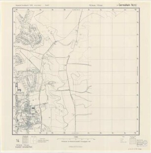 Gerresheim, Deutsche Grundkarte, Blatt 14