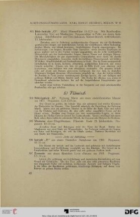 b) Flämisch (Nr. 504-508)