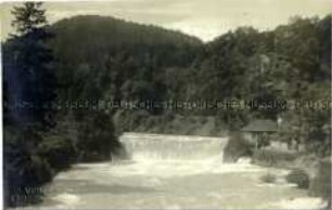 Ansicht vom Sill-Wasserfall am Berg Isel (Tirol)