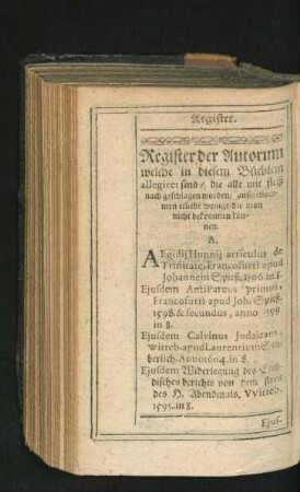 Register der Autorum