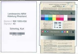 Entnazifizierung Kurt Schorling , geb. 13.01.1905 (Direktor einer Versicherungsgesellschaft)