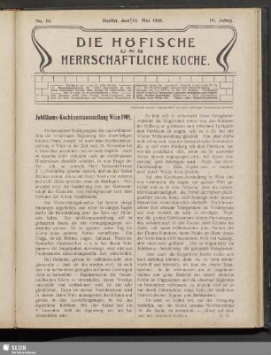 Nr. 16, 15. Mai 1908