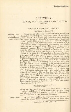 Chapter VI. Towns, municipalities and cantonments