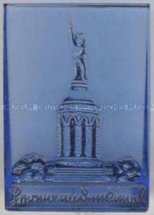 WHW-Abzeichen, Deutsche Baudenkmäler: Hermannsdenkmal, 1. Reichsstraßensammlung 19./20. September 1942, durchgeführt vom NS-Reichsbund für Leibesübungen (NSRL)