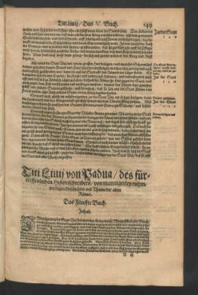 Das Fünffte Buch.