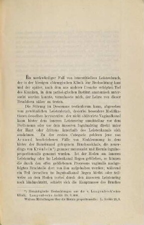 Ueber den interstitiellen Leistenbruch ...