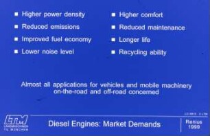 Diesel Engines: Market Demands