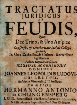 Tractatus iur. de feudis