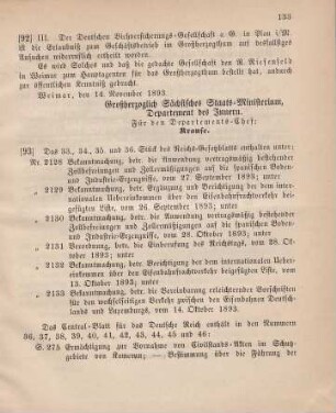 92. Ministerial-Bekanntmachung, die Ertheilung der Erlaubniß zum Geschäftsbetrieb im Großherzogthum an die Deutsche Viehversicherungs-Gesellschaft in Plau i/M. betreffend