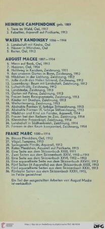 August Macke (Nr. 6-25)