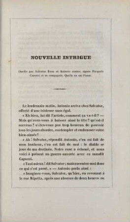 Nouvelle intrigue