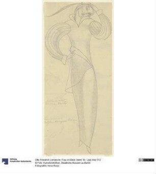 Frau in Kleid