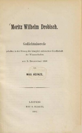 Moritz Wilhelm Drobisch