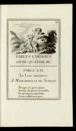 Fable LXI. Le Lion Amoureux.