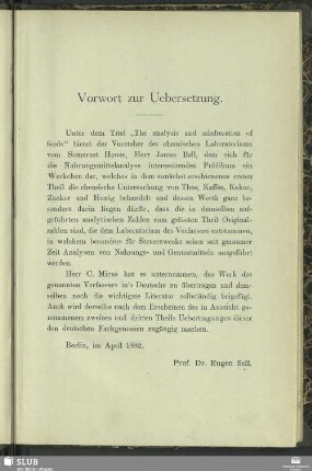 Vorwort zur Uebersetzung