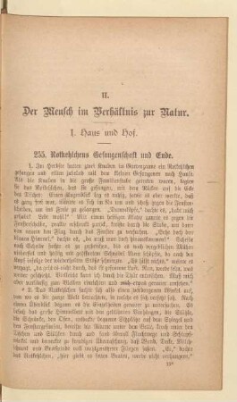 II. Der Mensch im Verhältnis zur Natur