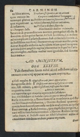 Ode XXXVIII.