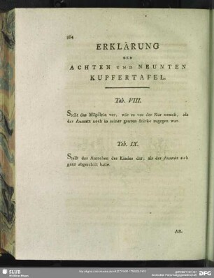 Erklärung Der Achten Und Neunten Kupfertafel