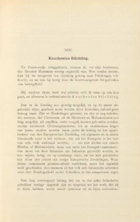 XIII. Keuchenius Stichting