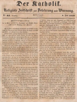 321-322 Hirtenschreiben der in Wien versammelten Erzbischöfe und Bischöfe Oesterreichs an die Gläubigen ihrer Diöcese