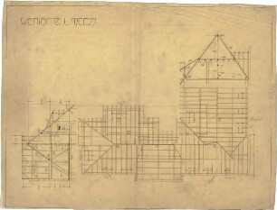 Billing, Hermann; Karlsruhe, Kriegsstr. 159 / Bunsenstr. 12; Doppelhaus L. Meess - Werksatz