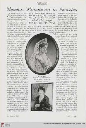 81.1925 = Nr. 337: Russian miniaturist in America