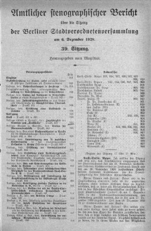 No. 39, 6. Dezember 1928