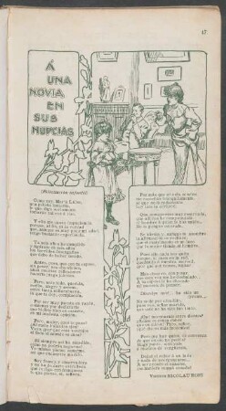 Á una novia en sus nupcias
