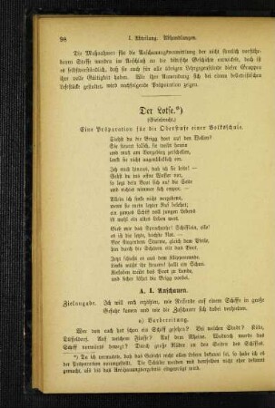 ¬Der¬ Lotse : eine Präparation für die Oberstufe einer Volksschule