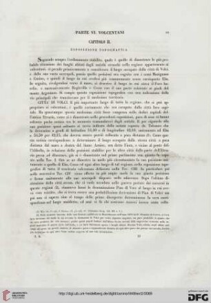 Capitolo II. Esposizione topografica