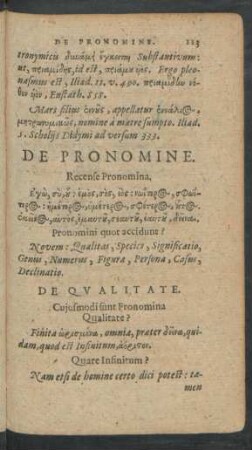 De Pronomine.
