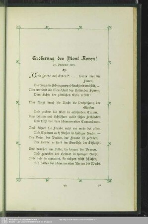 Eroberung des Mont Avron!