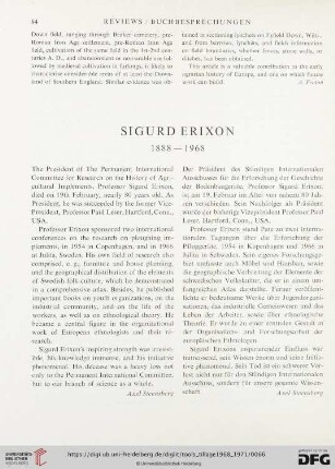 Sigurd Erixon : 1888-1968